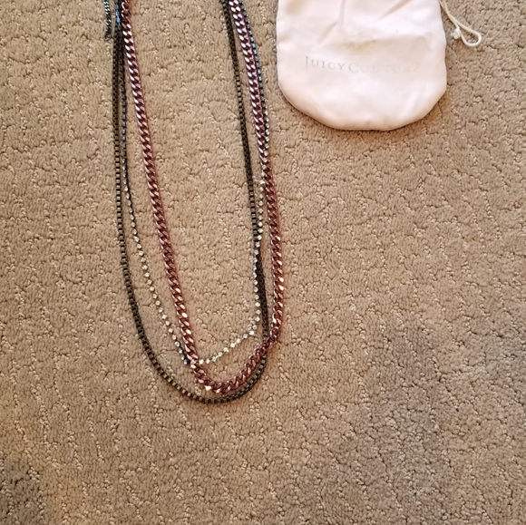 Juicy Couture 3 Strand Long Necklace - Picture 6 of 7